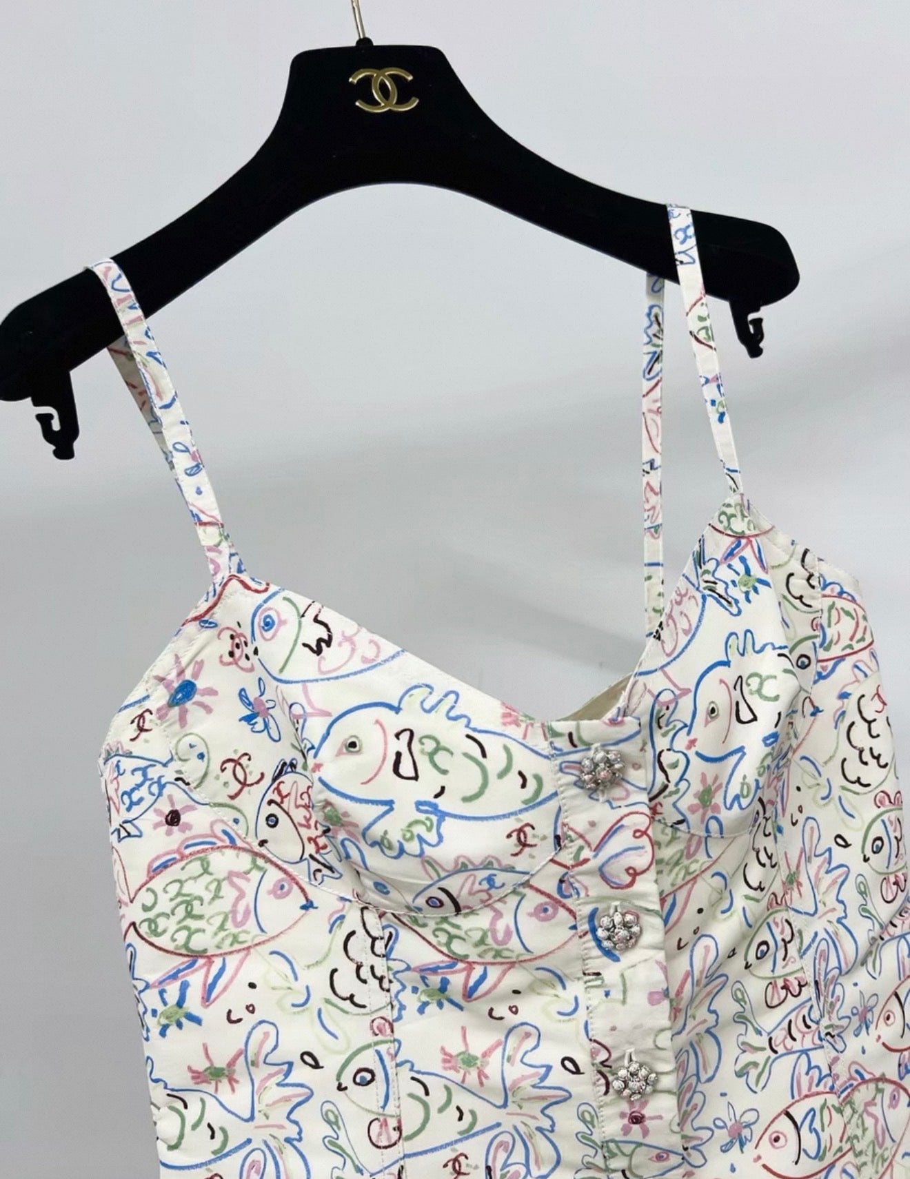 Chanel 25C fish print top