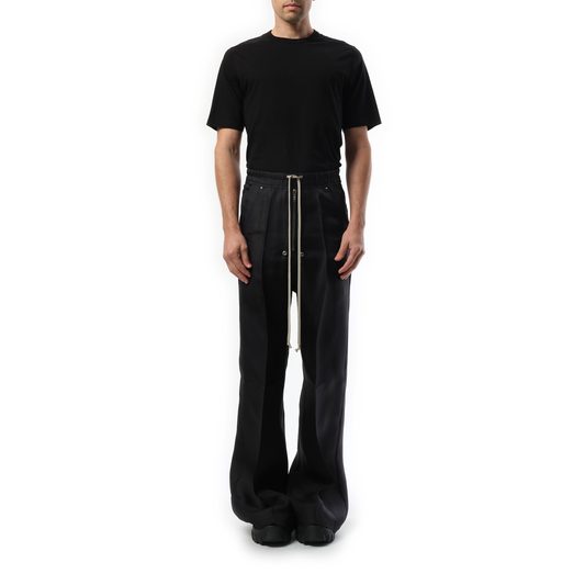 Silk Wide Bela Pants in Black