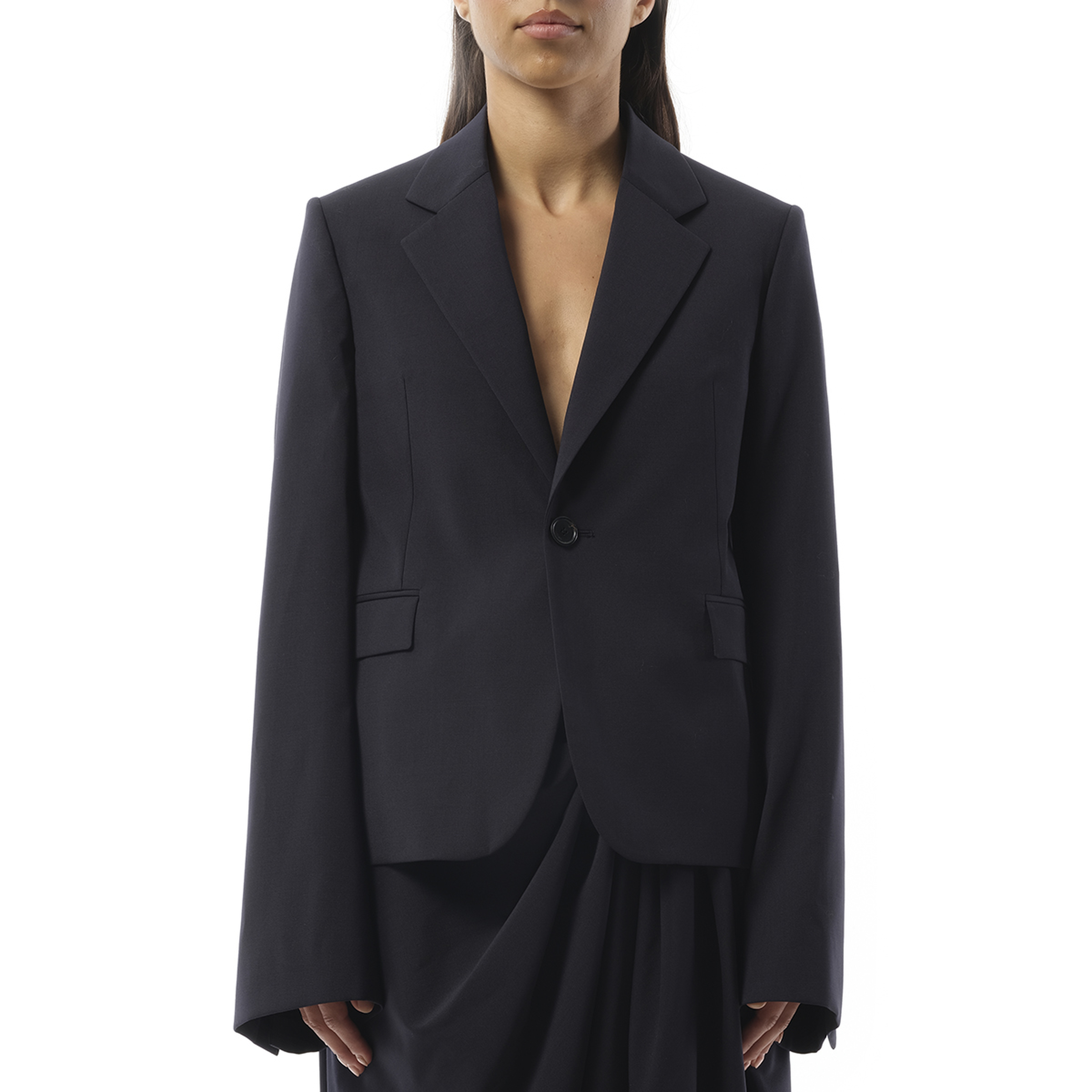 Suit Jacket in Dark Navy Blue