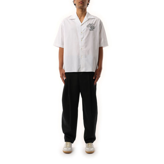 Constellation Hawaiian Short Sleeve Shirt in White