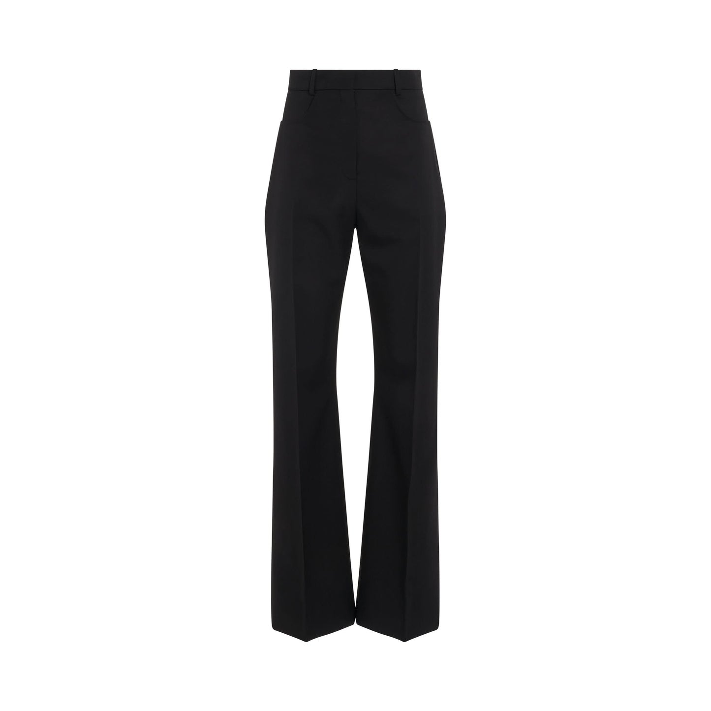 Sauge High Waisted Flare Pants in Black