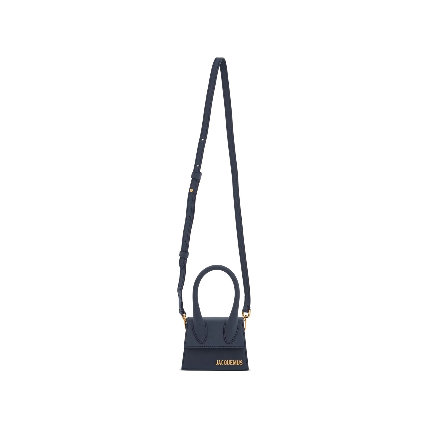 Le Chiquito Mini Leather Bag in Dark Navy