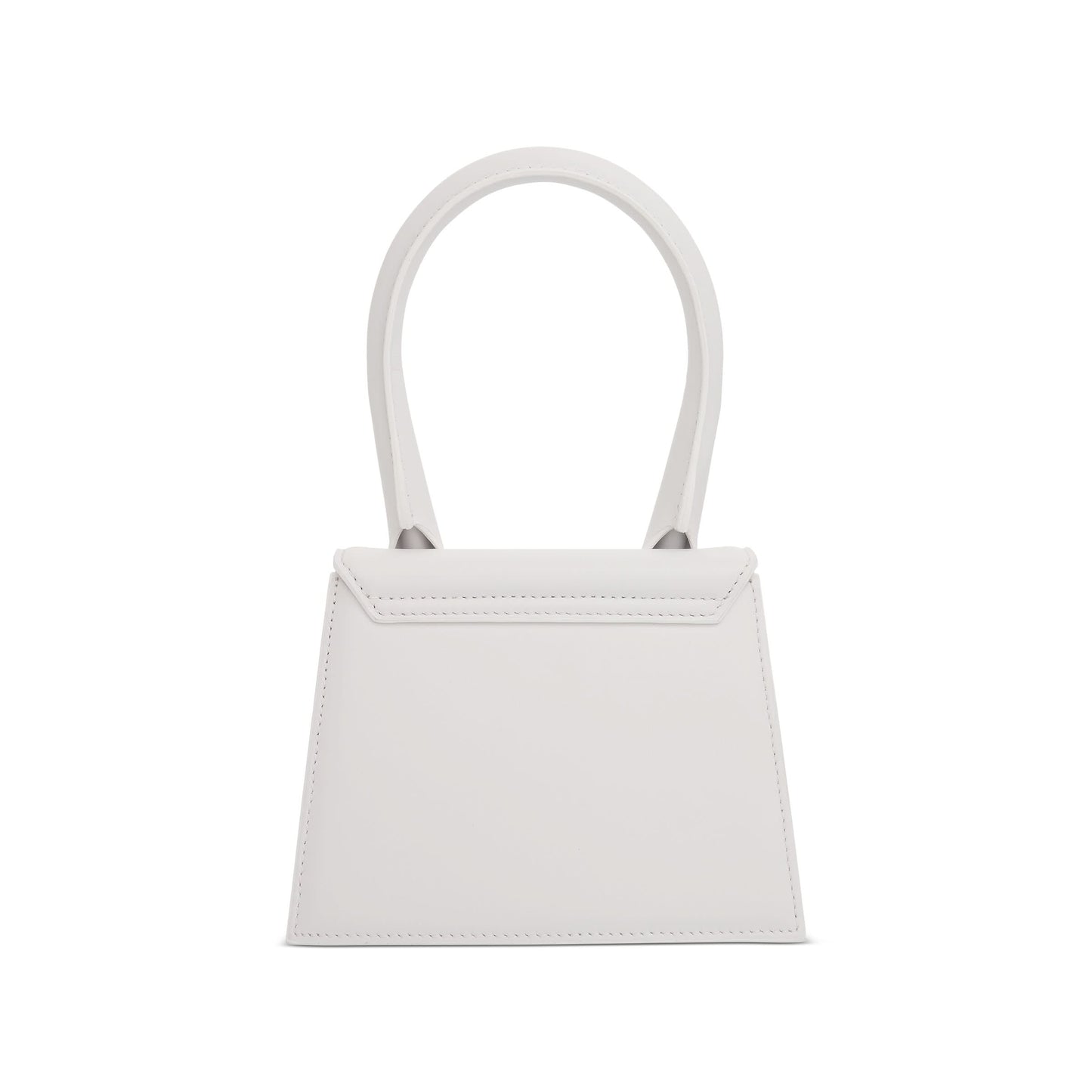 Le Chiquito Moyen Leather Bag in White