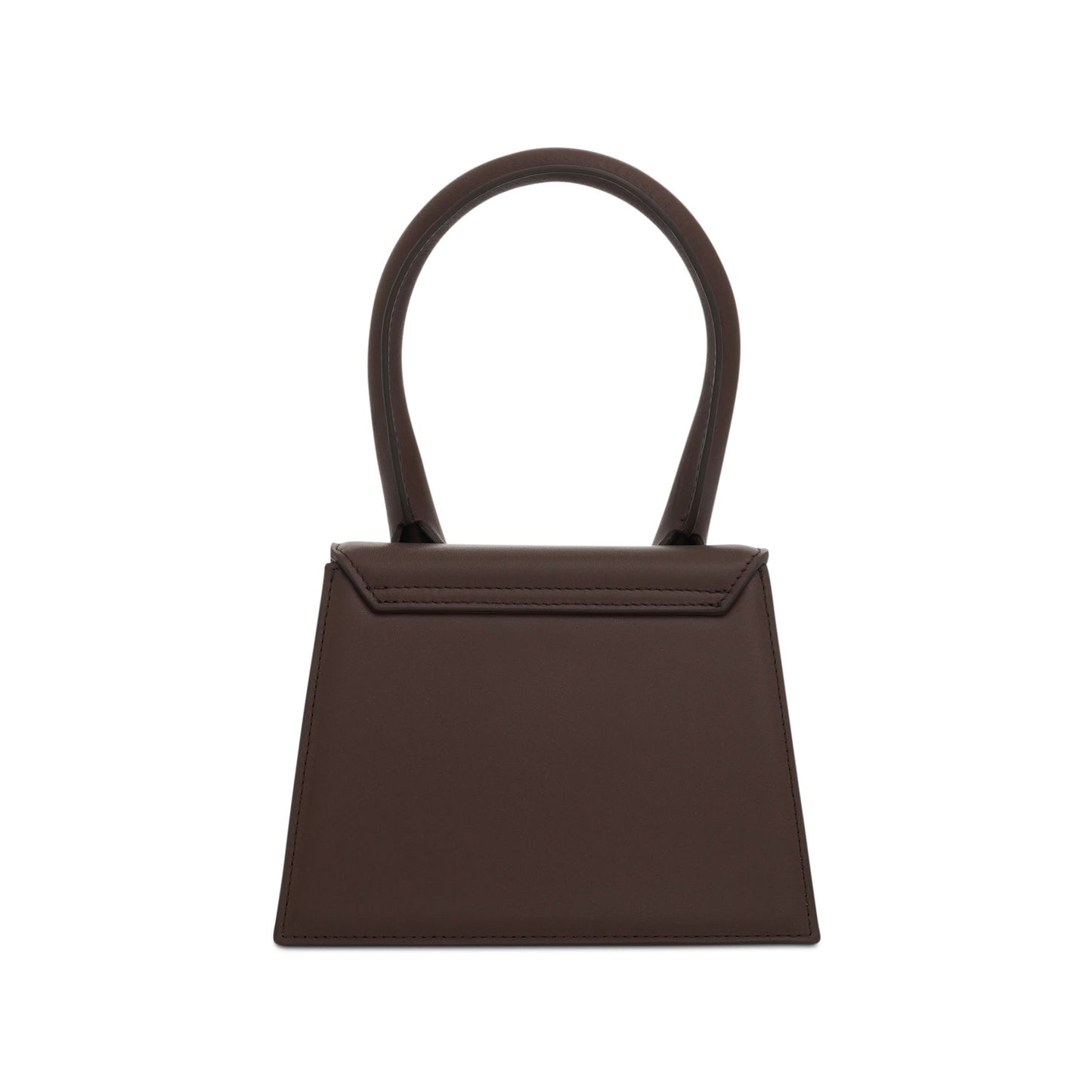 Le Chiquito Moyen Leather Bag in Midnight Brown