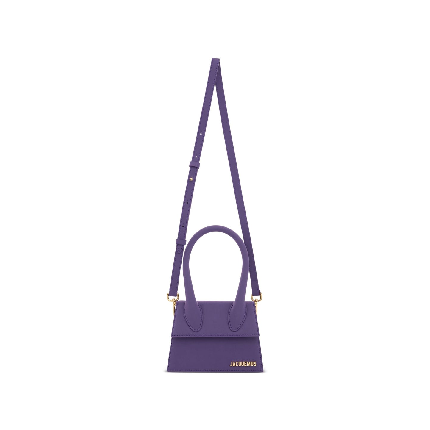 Le Chiquito Moyen Leather Bag in Purple