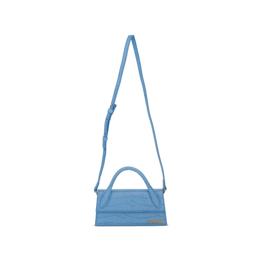 Le Chiquito Long Leather Bag in Blue