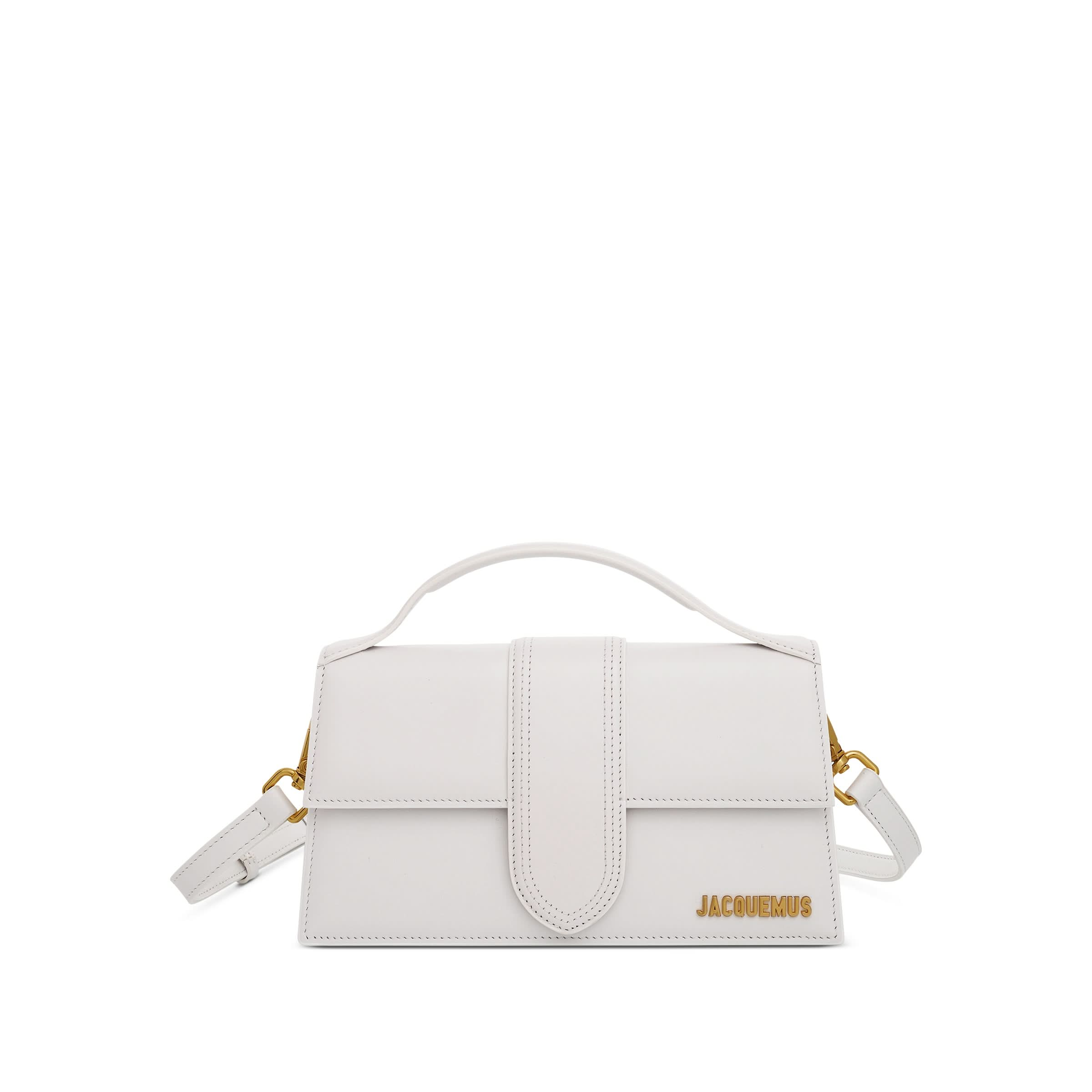 Le Grand Bambino Leather Bag in White