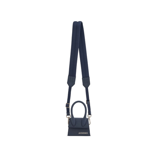 Le Chiquito Homme Mini Leather Bag in Dark Navy