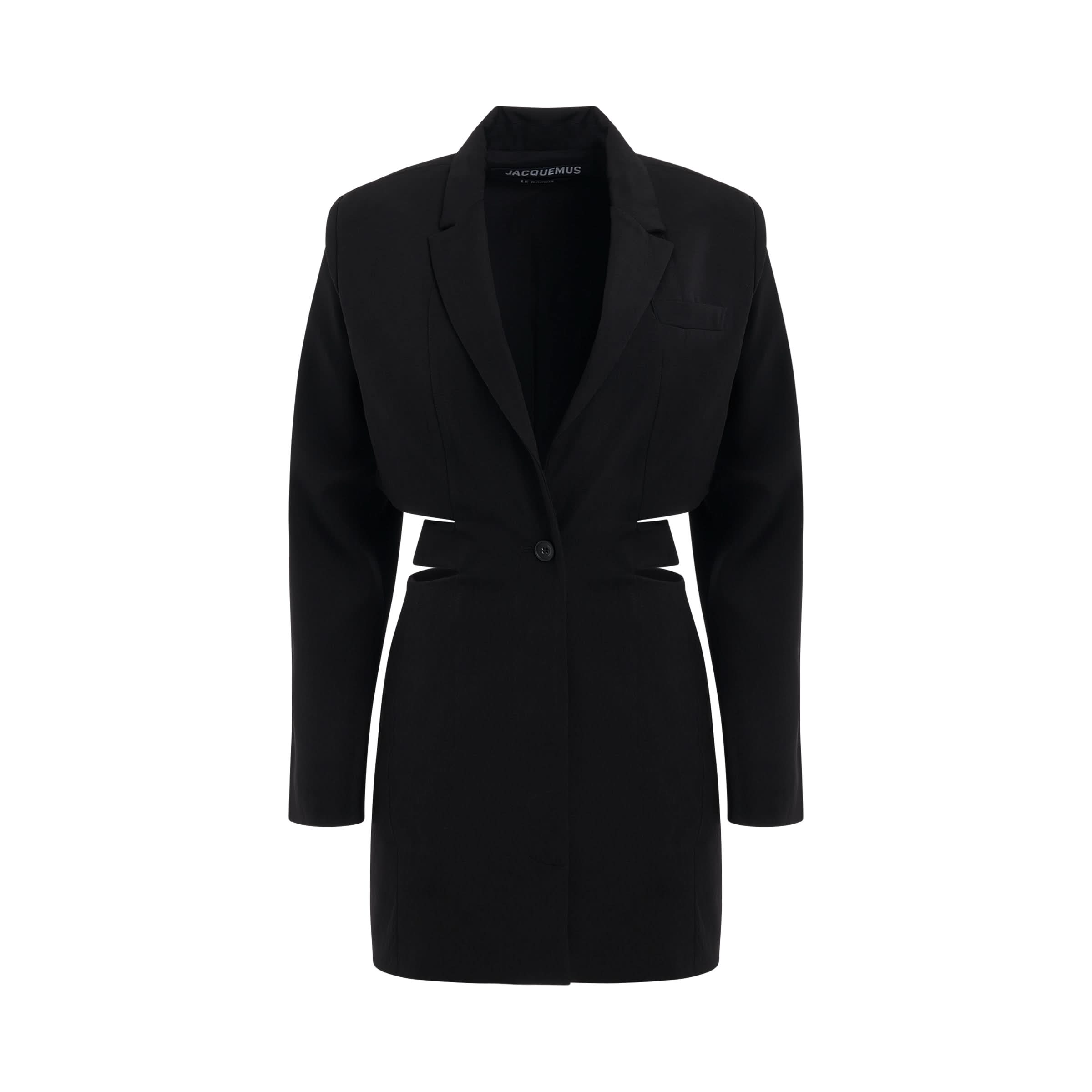 Bari Blazer Mini Dress in Black