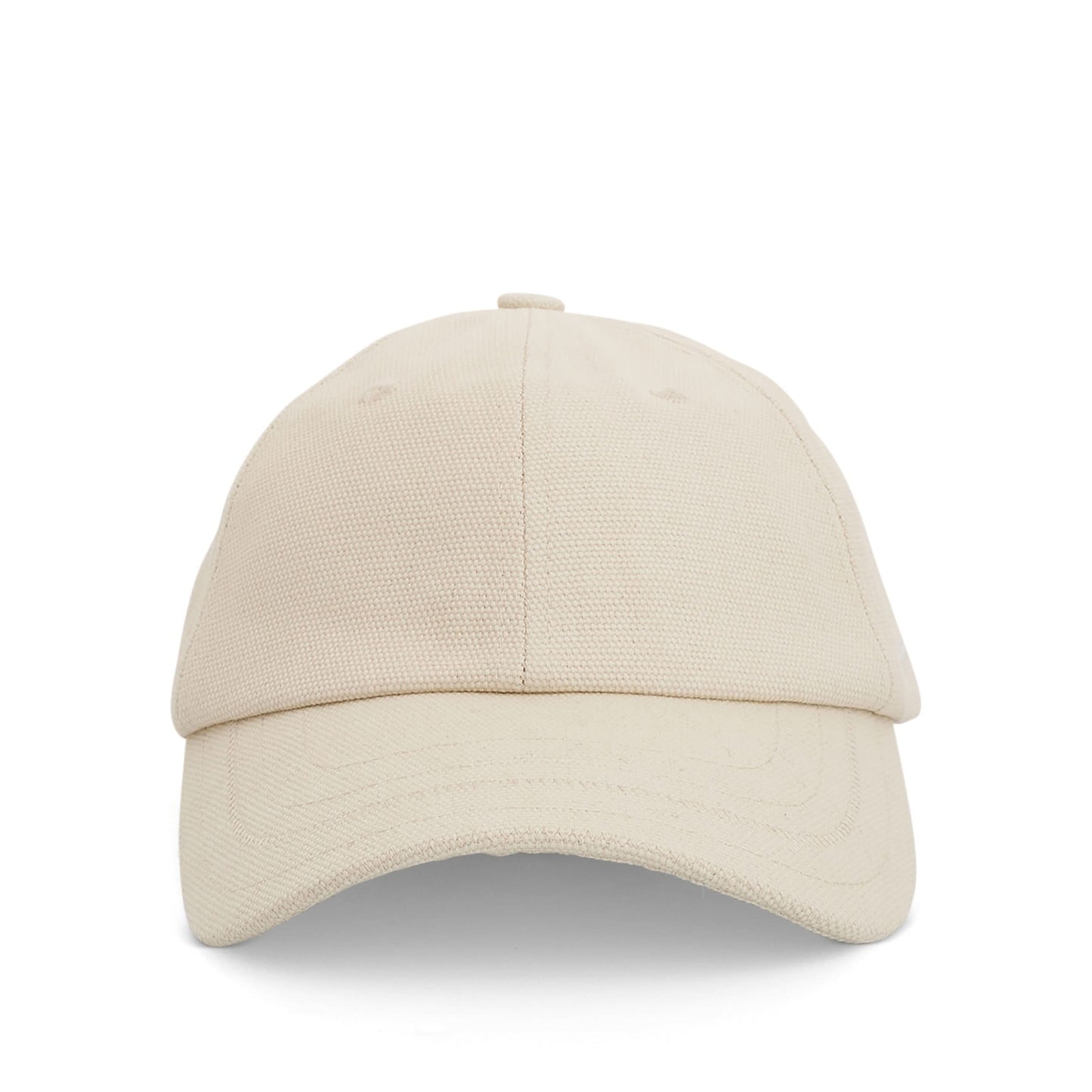 Signature Logo Baseball Cap in Off White