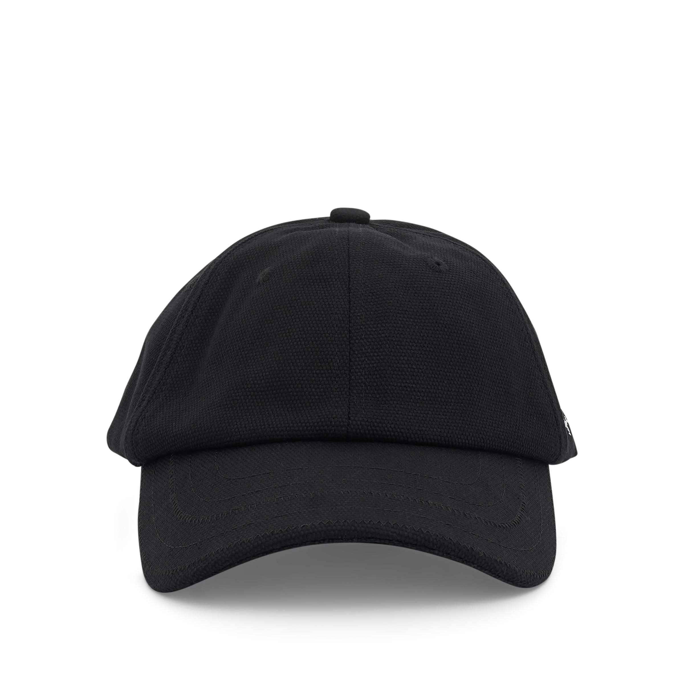 Signature Logo Baseball Cap in Black