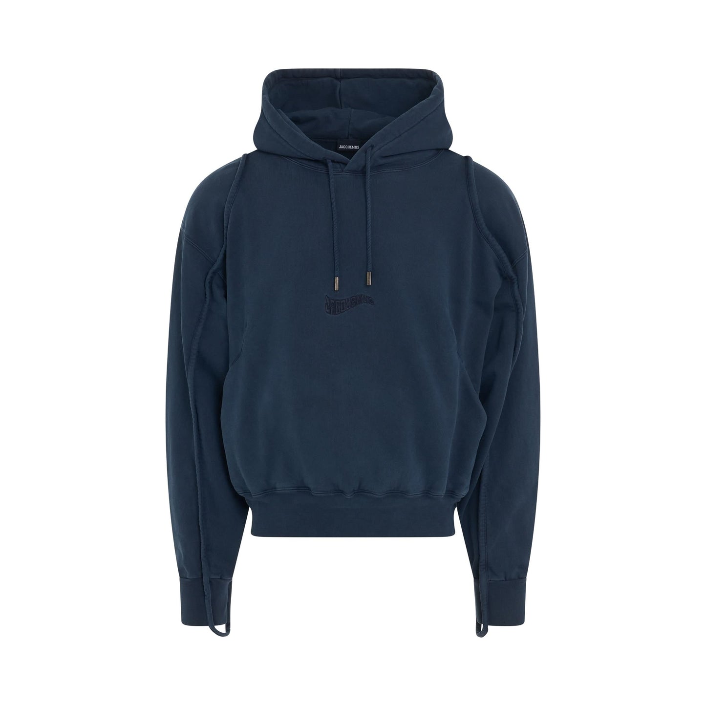 Camargue Clay Logo Hoodie in Dark Navy