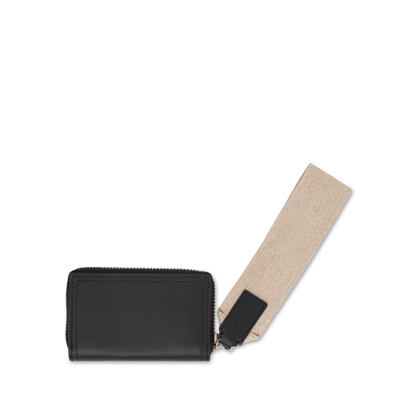 Le Porte Rectangle Lanyard Rectangle Wallet in Black