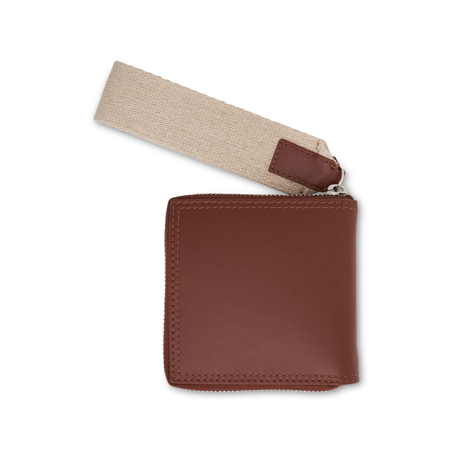 Le Carre Rond Lanyard Square Wallet in Brown