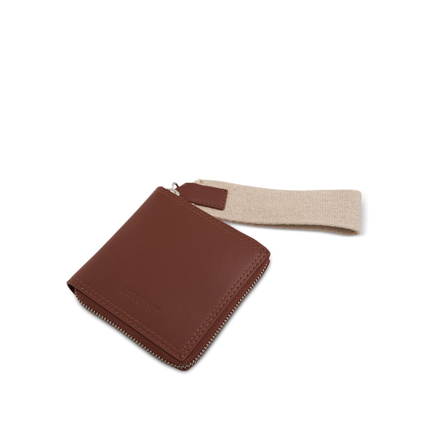 Le Carre Rond Lanyard Square Wallet in Brown