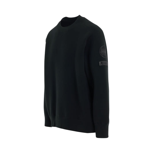 Eric Haze Patch Pullover in Black