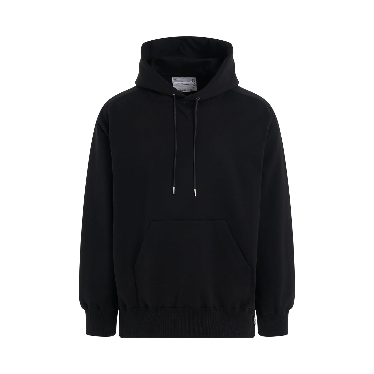 Sweat Jersey Hoodie in Black