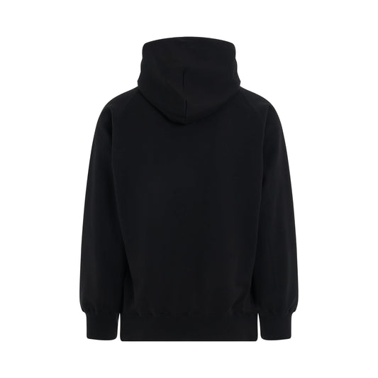 Sweat Jersey Hoodie in Black