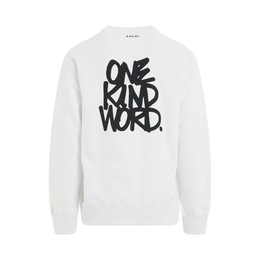 Eric Haze Onekindword Pullover in White