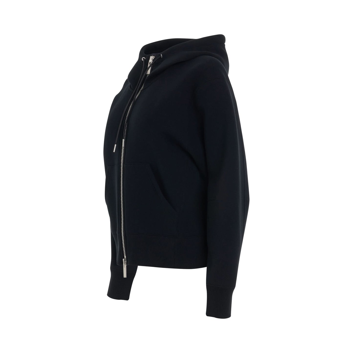 Sponge Sweat Zip Hoodie in Black