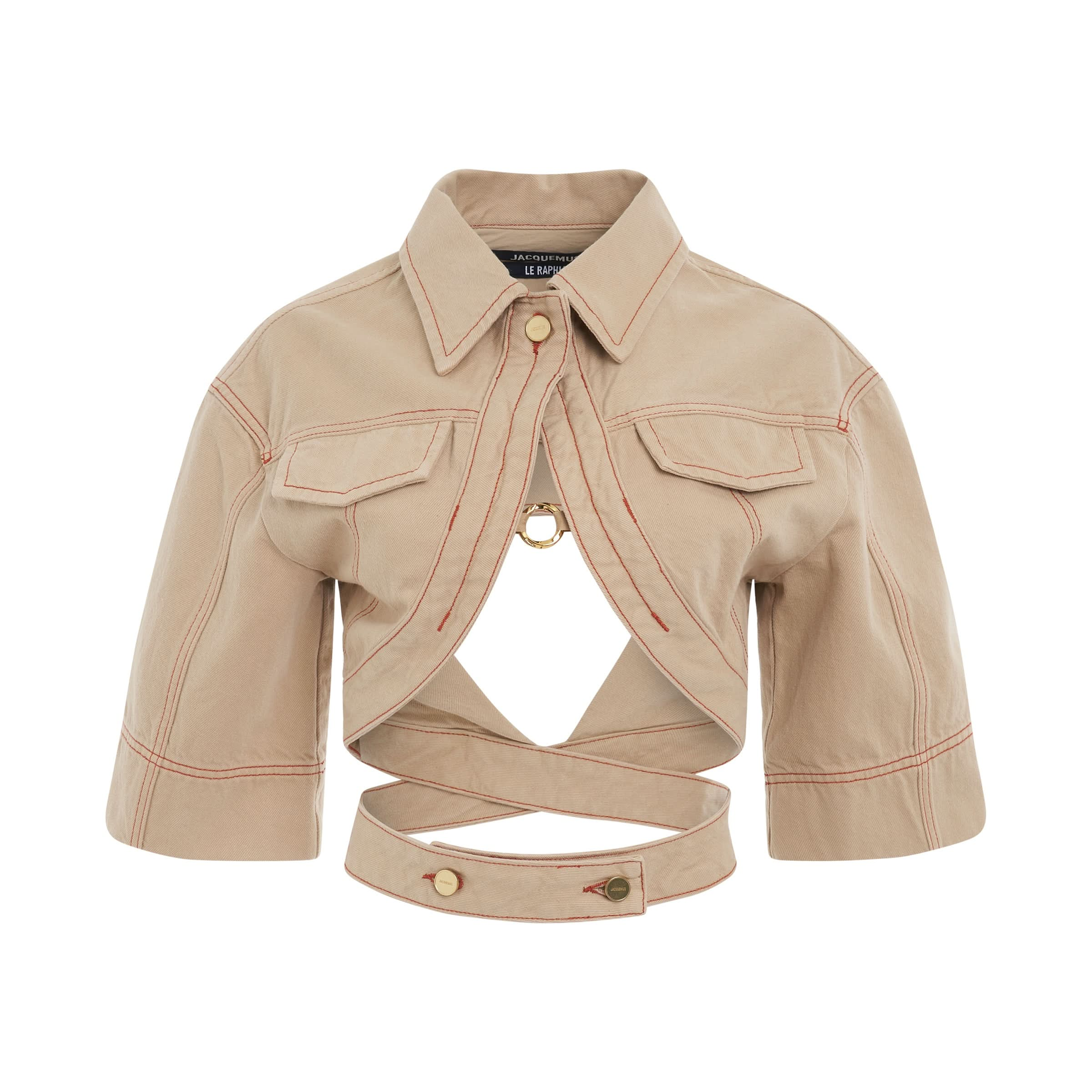 Yuma Denim Jacket in Beige