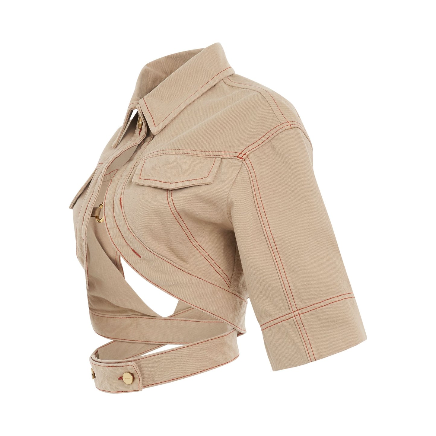 Yuma Denim Jacket in Beige