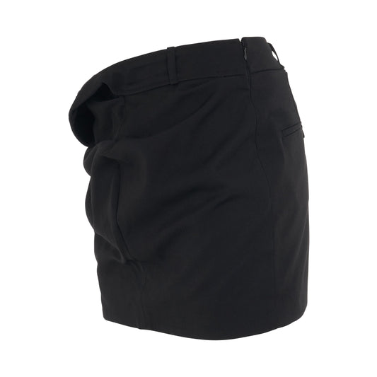 Bahia Twist Mini Skirt in Black