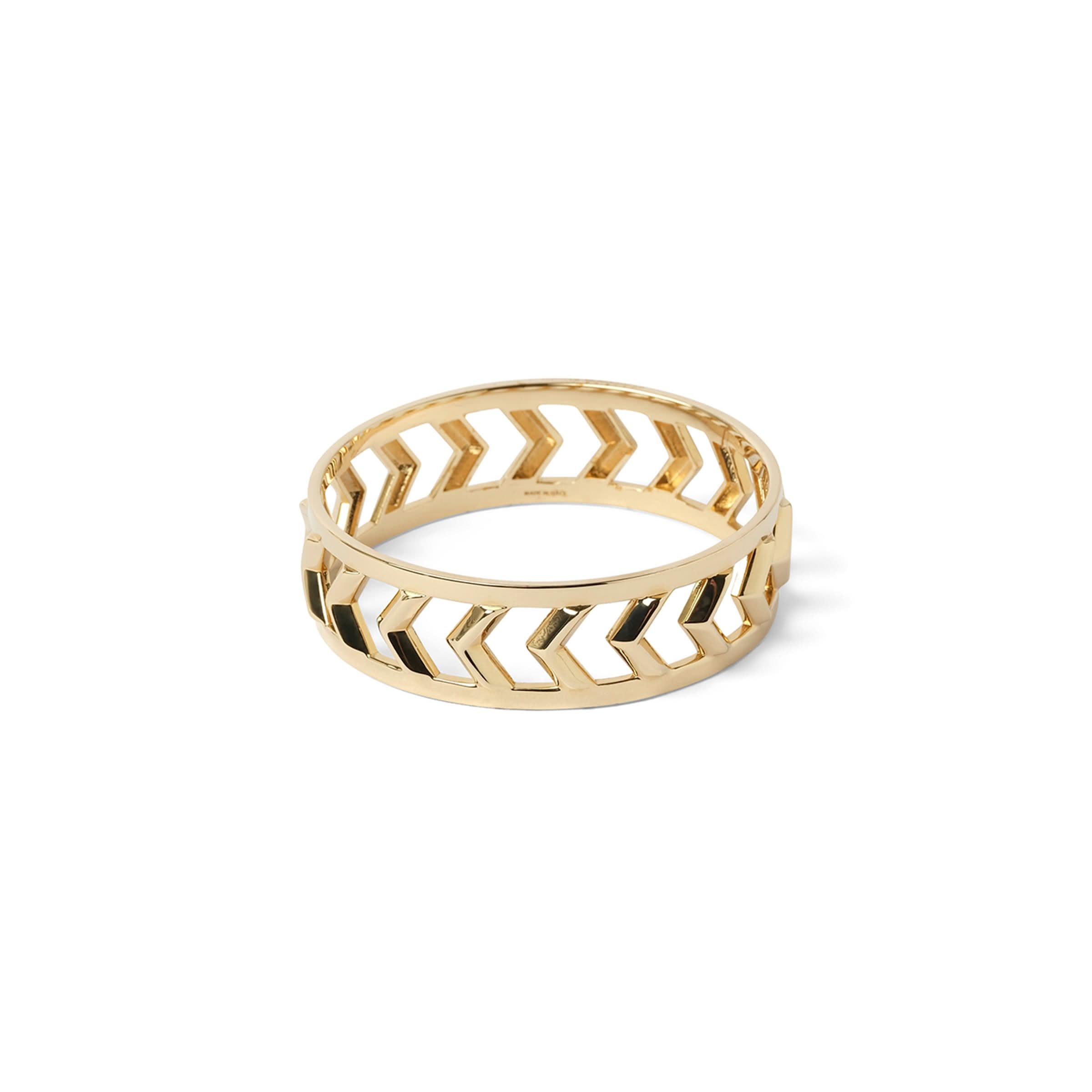 Medium Chevrons Bracelet in Gold