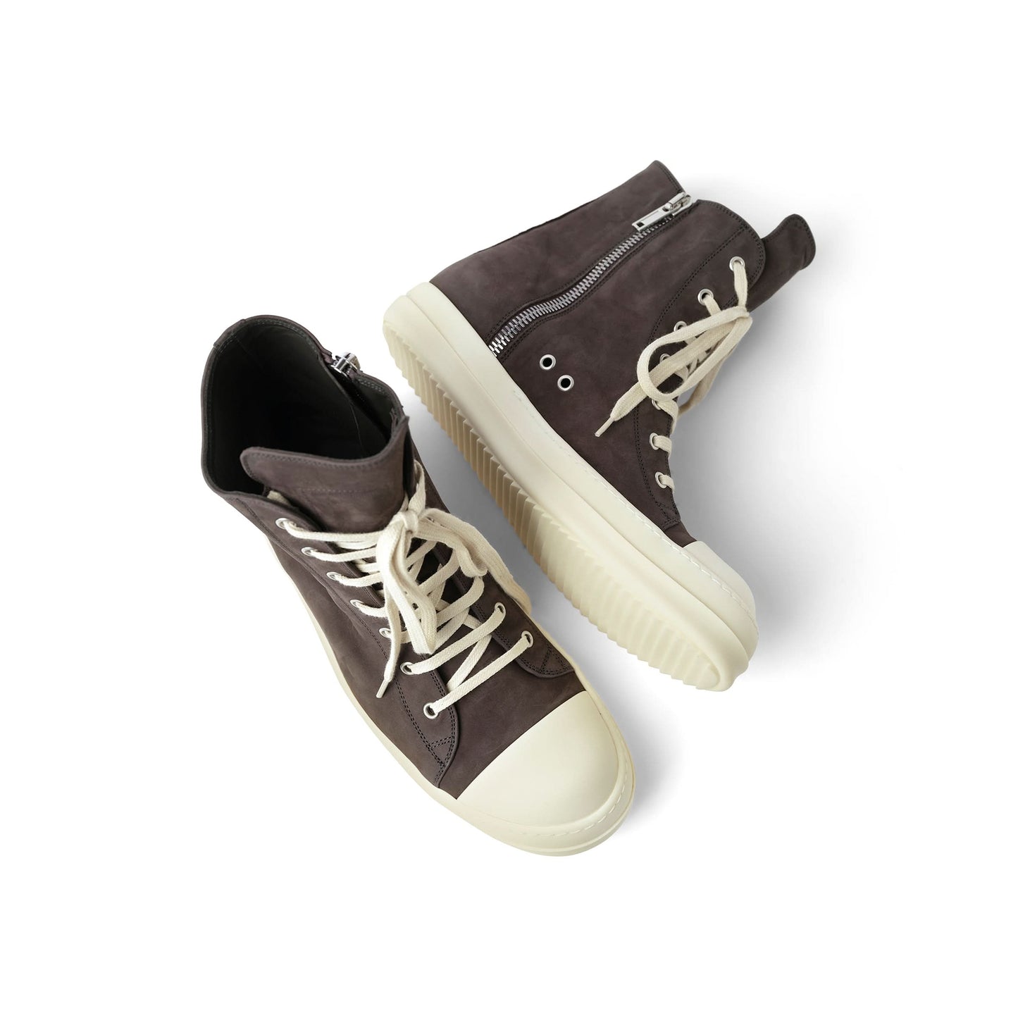 Grey Wolf Nubuk Sneaker in Dark Dust/Milk