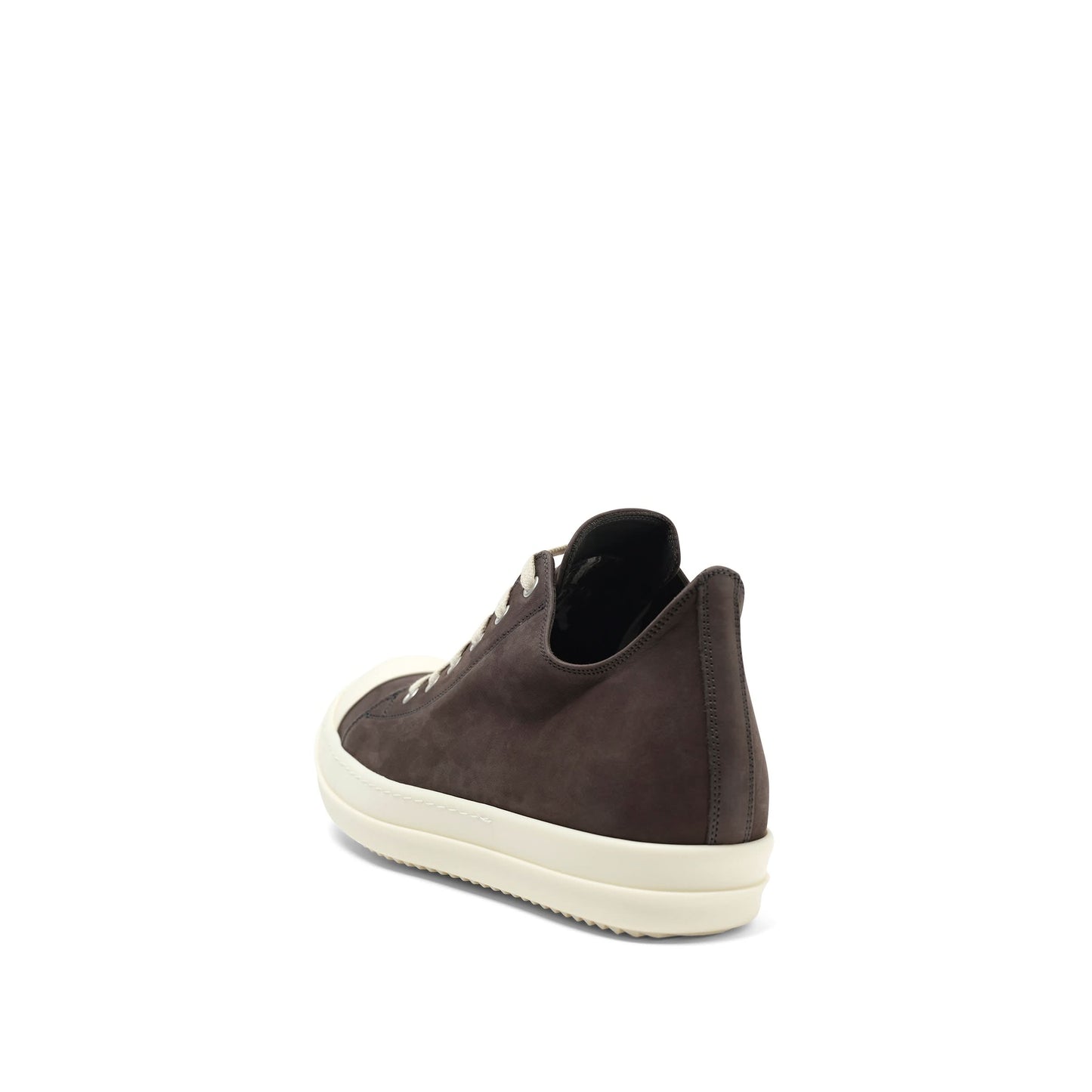 Grey Wolf Nubuk Low Sneaker in Dark Dust/Milk