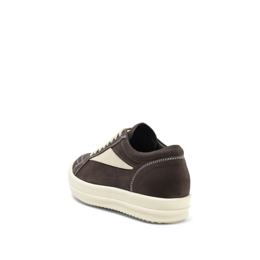 Grey Wolf Nubuk Vintage Sneaker in Dark Dust/Milk