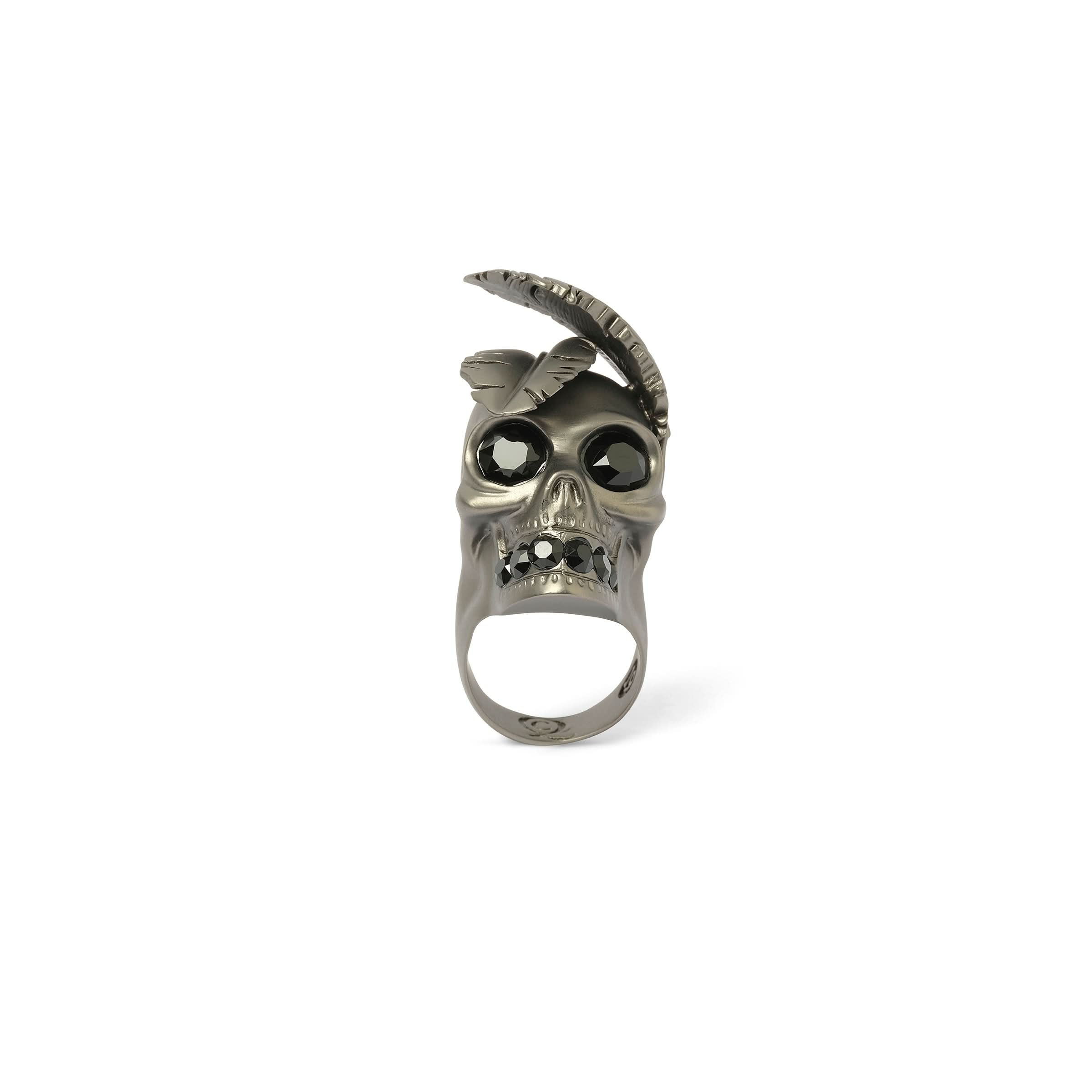 Feather Skull Ring in 1076