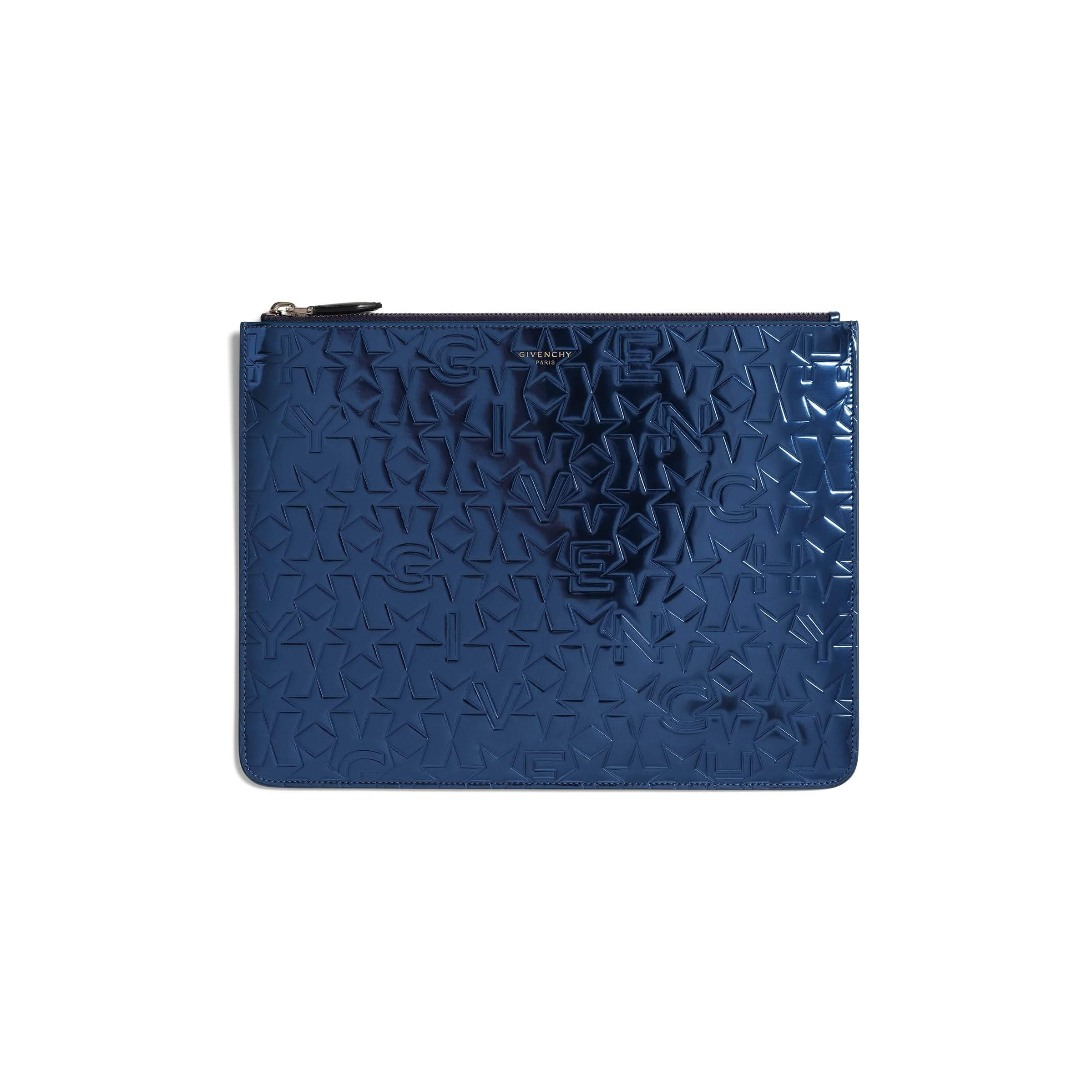 Classic Large Zipped Pouch in Blue