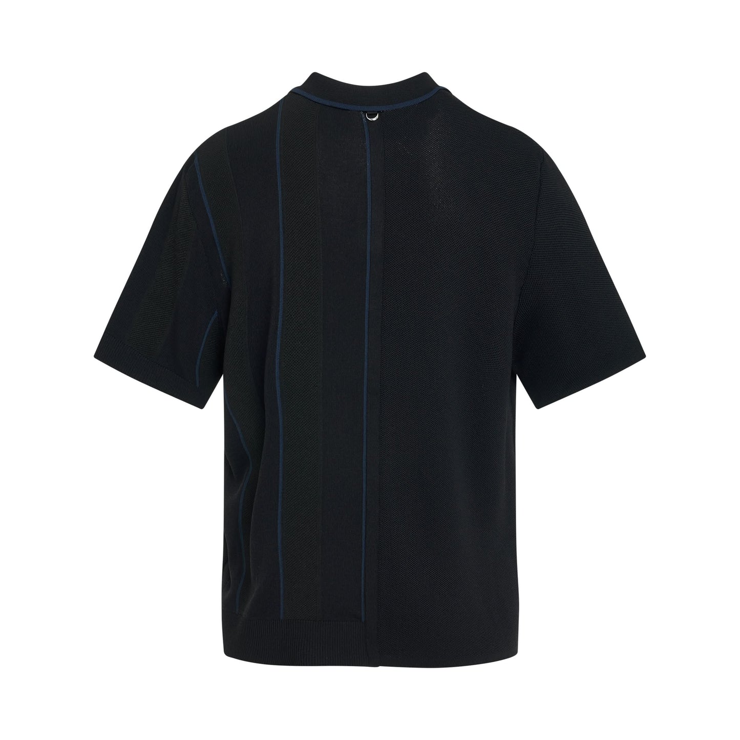 Juego Striped Polo in Black