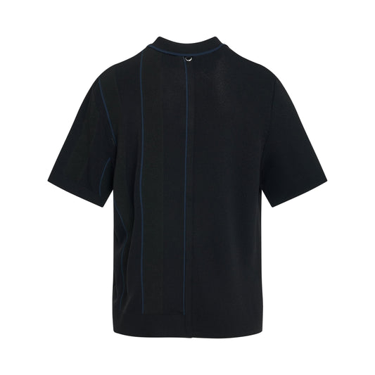 Juego Striped Polo in Black