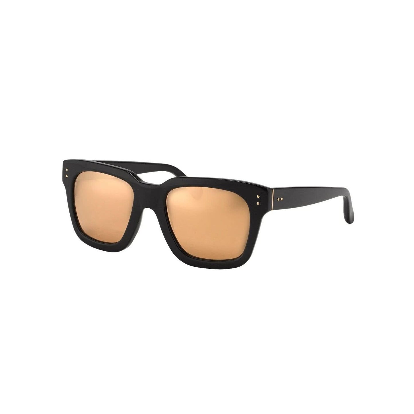 Linda Farrow Black/ Gold Lens in Black