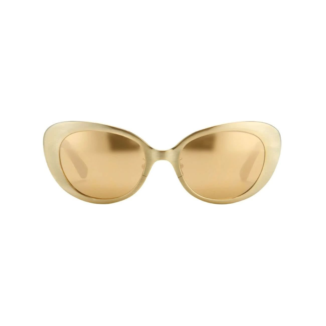 Linda Farrow Gold/Blk W/ Gold Lens in Black