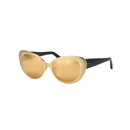 Linda Farrow Gold/Blk W/ Gold Lens in Black