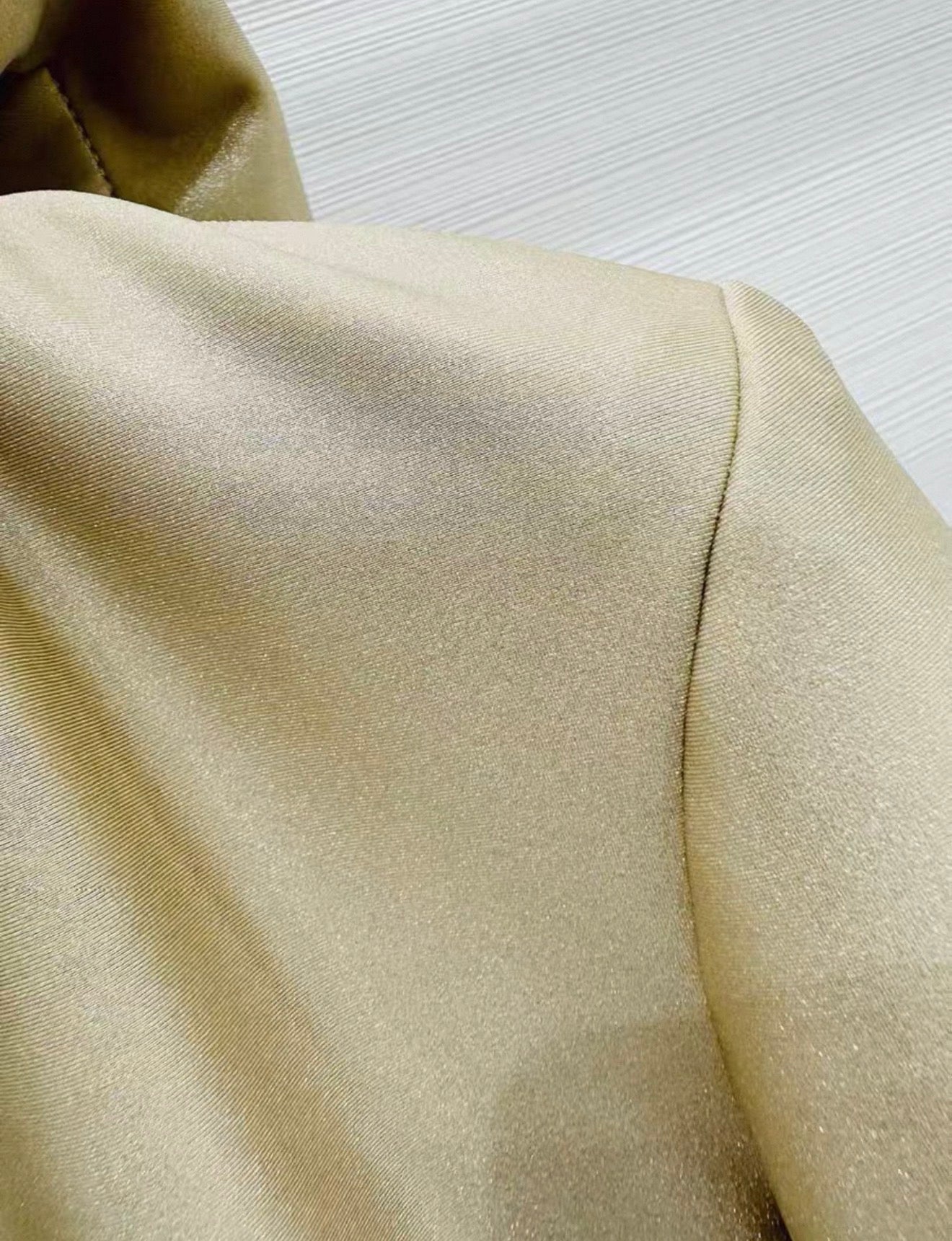 Chanel 23N Coco Neige Iridescent Champagne Gold Jacket and pant ski Set