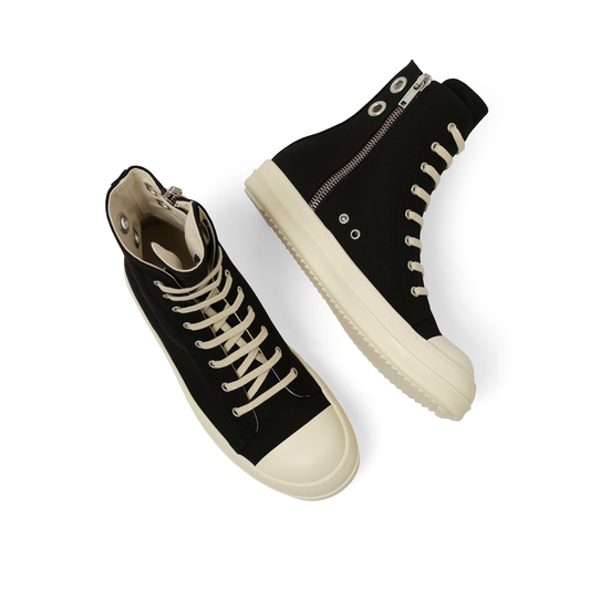 Gimp Eyelet Sneaks in Black/Milk