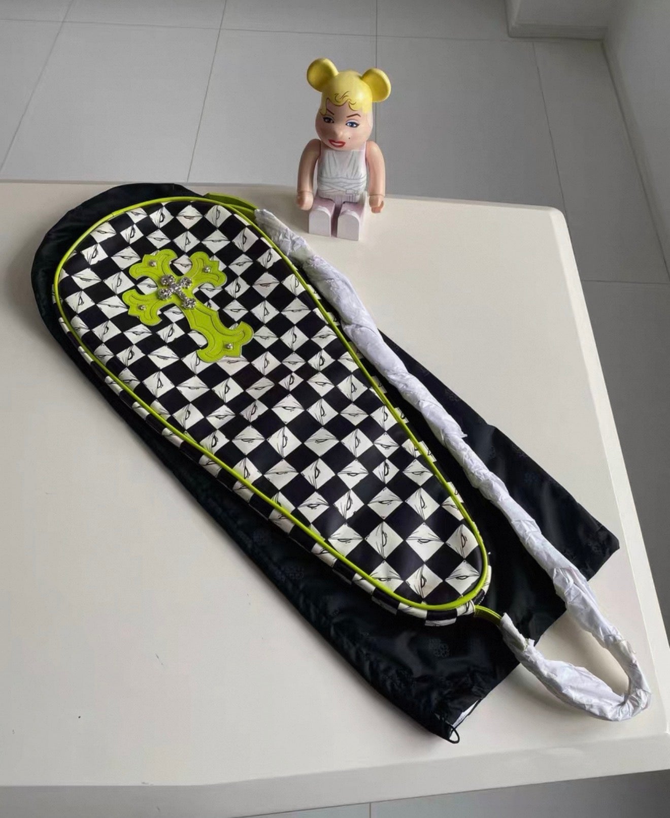 Chrome Hearts Matty boy 99 eyes Leather Tennis Case bag