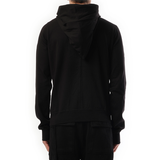 Cotton Jersey Mountain Hoodie in Black