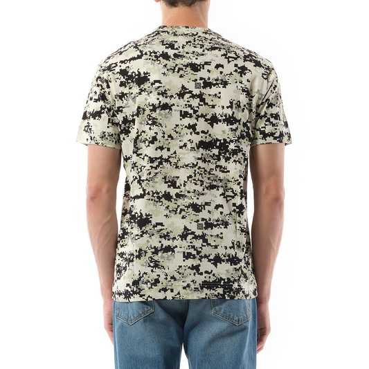 Camo All Over T-Shirt in Beige/Black