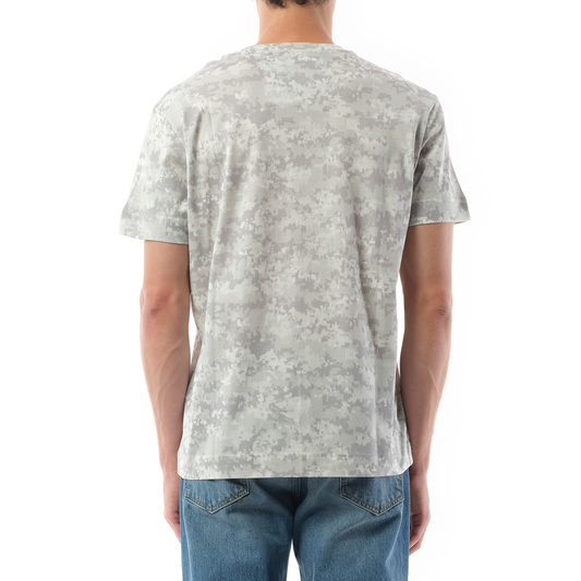 Camo All Over T-Shirt in Pearl Grey