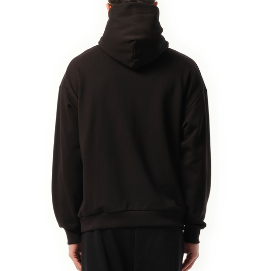 8.0 Hoodie Center in Black