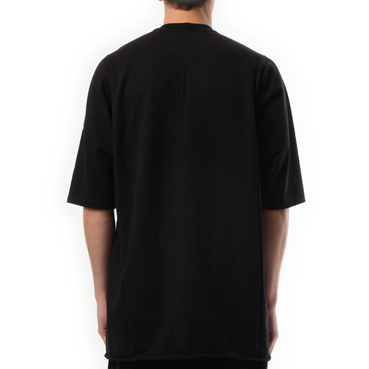 Hollywood Curved Jumbo SS T-Shirt in Black/Pearl