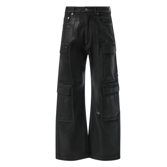 Double Cargo Jeans in Black