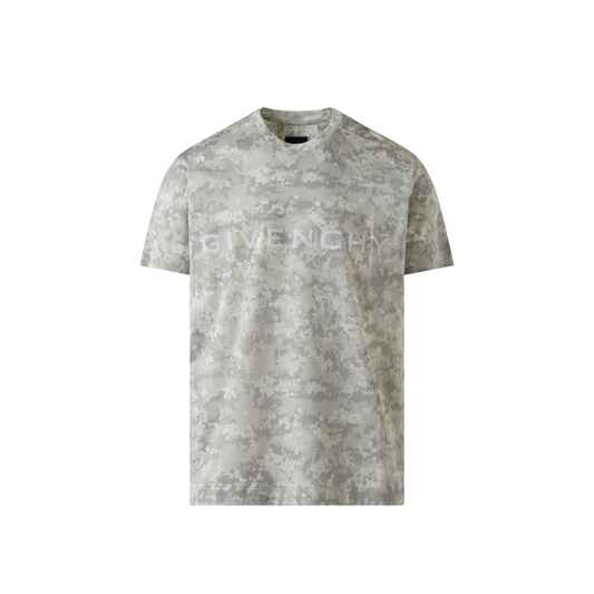 Camo All Over T-Shirt in Pearl Grey