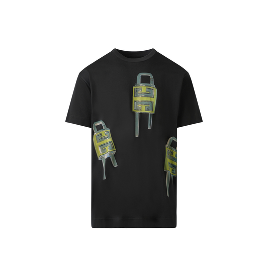 U-Lock Print T-Shirt in Black