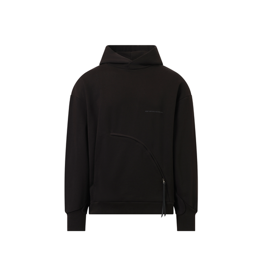 8.0 Hoodie Center in Black